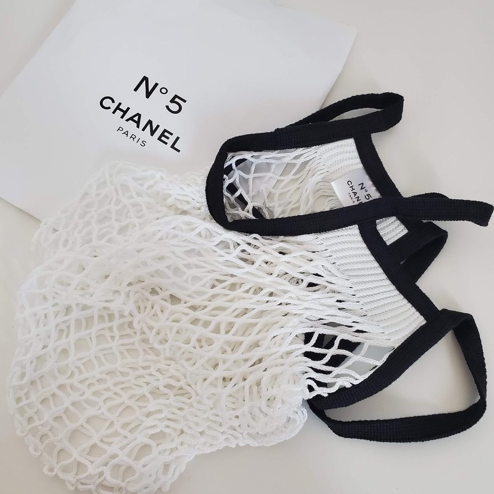 NEW Chanel Factory 5 collection Crochet beach net bag